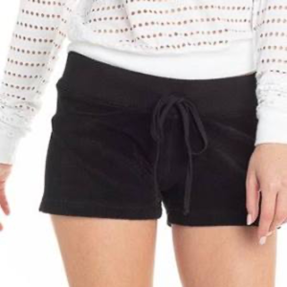 Black Hard Tail Shorts